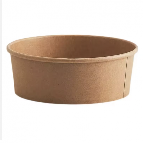 750ml Biodegradable food packaging paper container for food packing disposable paper Salad Bowl  