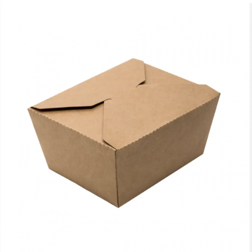 Wholesale Custom Food grade kraft paper salad box take away packaging boxes