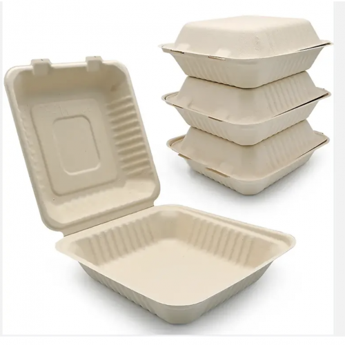 9in Clamshell  Bagasse    