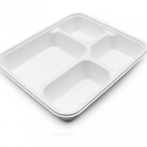 4 compartments Tray Bagasse 