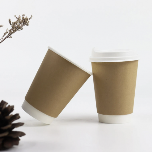 12 oz  double wall Kraft paper Coffee Cup 