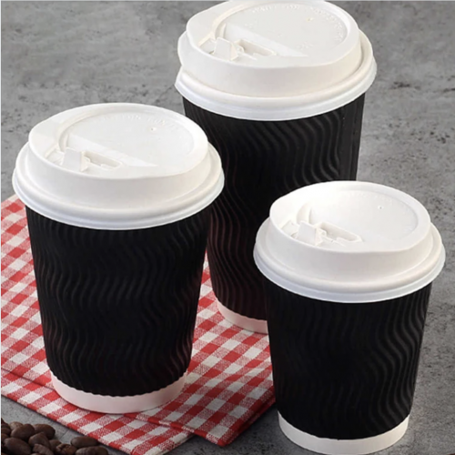 8 oz ripple wall Kraft paper Coffee Cup  