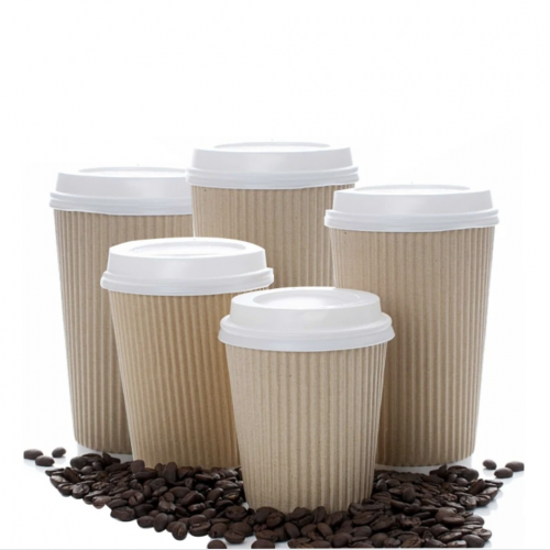 10 oz ripple wall Kraft paper Coffee Cup   