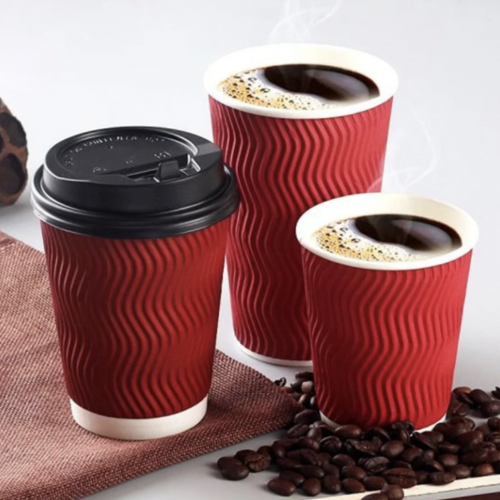 16 oz ripple wall Kraft paper Coffee Cup     