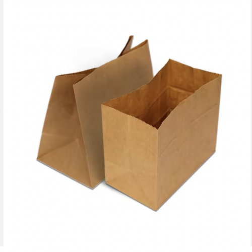 wholesale custom size printing kraft paper packing bags for bread sandwich daily life paper bags from factory supplier